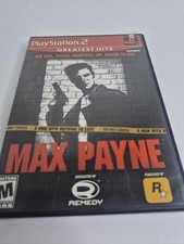 Max Payne (Sony PlayStation 2, 2001) Greatest Hits CASE AND MANUAL ONLY