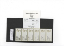 MACHIN MA15 LABOUR CONF LIVERPOOL 2016 OP COLLECT Strip 6 100g/DV M007 POST GO