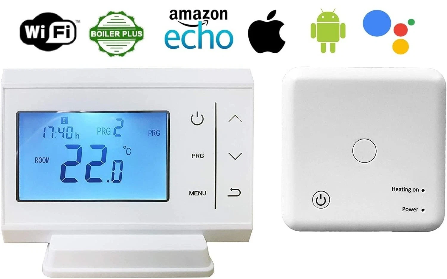 Teams WiFi RF Smart Programmable Room Thermostat Wireless - Android & Apple Apps