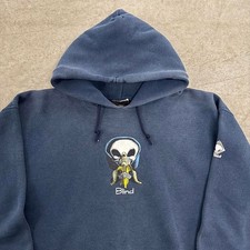 Vintage 1990s Made In USA Blind Skateboards Mark Gonzales Gonz Size M Hoodie