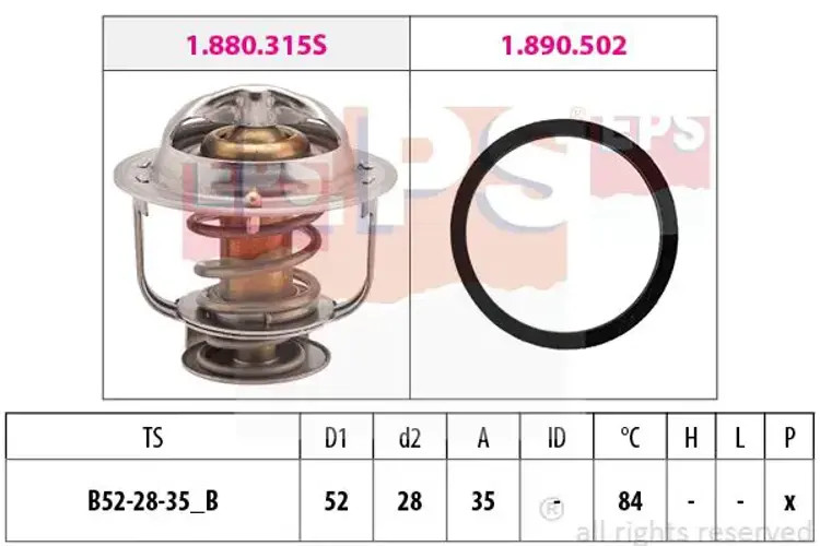 Thermostat 1.880.315 EPS for DAIHATSU SPORTRAK Soft Top SPORTRAK Hard Top TERIOS