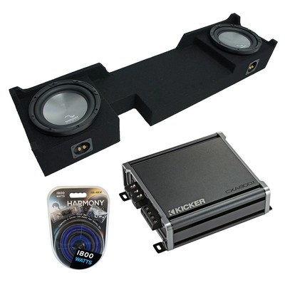 2004-2008 Ford F-150 Ext Super Cab Truck Harmony A102 Dual 10'' Sub Box & CXA8001