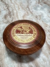 Crabtree Evelyn Mysore Sandalwood Shaving Soap 3.3oz 93g London Wooden Basin