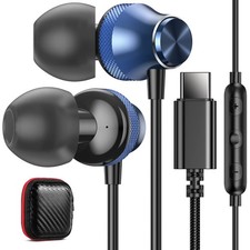 USB C Wired Earbuds Headphones with Mic for Google Pixel 11 10 10a 9 9a 8 7