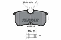 Textar BremsbeläGe Hinten (2335301) FüR Ford Fiesta Vi Focus V |
