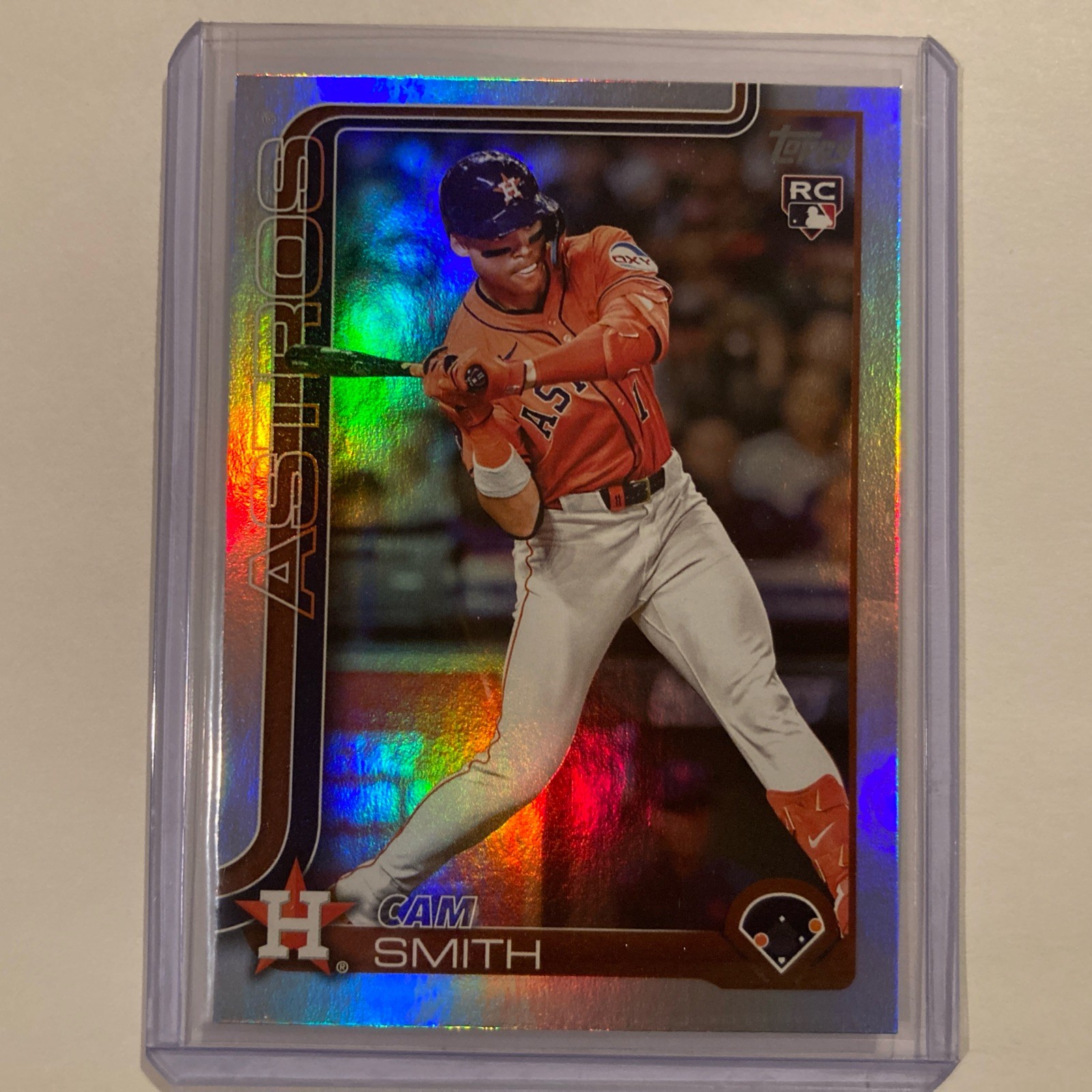 2025 Topps Update Cam Smith Rainbow Foil RC #298 - Astros