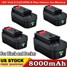 1/6x 18V for Black and Decker HPB18 18Volt 8Ah Battery HPB18-OPE 244760-00