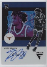 2021 Panini Chronicles Draft Picks Flux Rookie Blue 1/49 Greg Brown III Auto 7ud