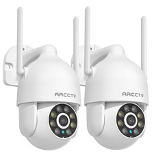 ARCCTV 3MP WiFi IP Security Camera Home 360 PTZ Color Night Vision Smart 2PACK