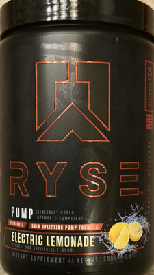 RYSE BLACKOUT SERIES PUMP ( NON STIM) 8 oz (25 Serv) Elect Lemon BEST BY 06/25 