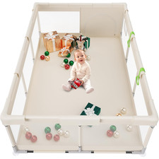 Baby Playpen, 71X47Inch Large Playpen for Babies and Toddlers, Indoor Outdoor