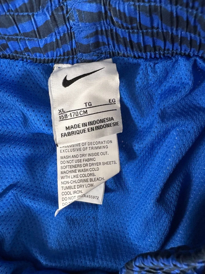 Nike Ropa Deportiva Bañador Para Hombres XL Multi Tigre Estampado Desvanecido Forrado Cintura Elástica Foto 3 de 4