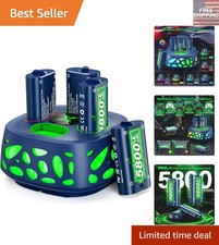 4x5800mWh Xbox Rechargeable Battery Pack  Fast Charger for Ultimate Gaming