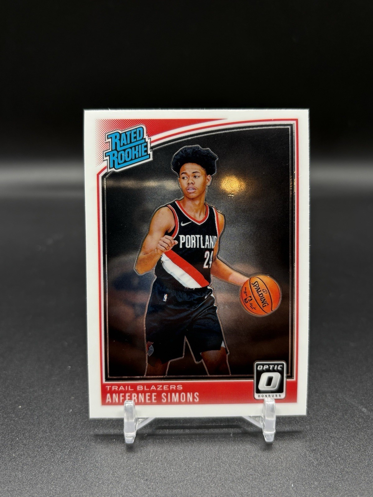 2018-19 Donruss Optic Rated Rookie Anfernee Simons Blazers #186 RC