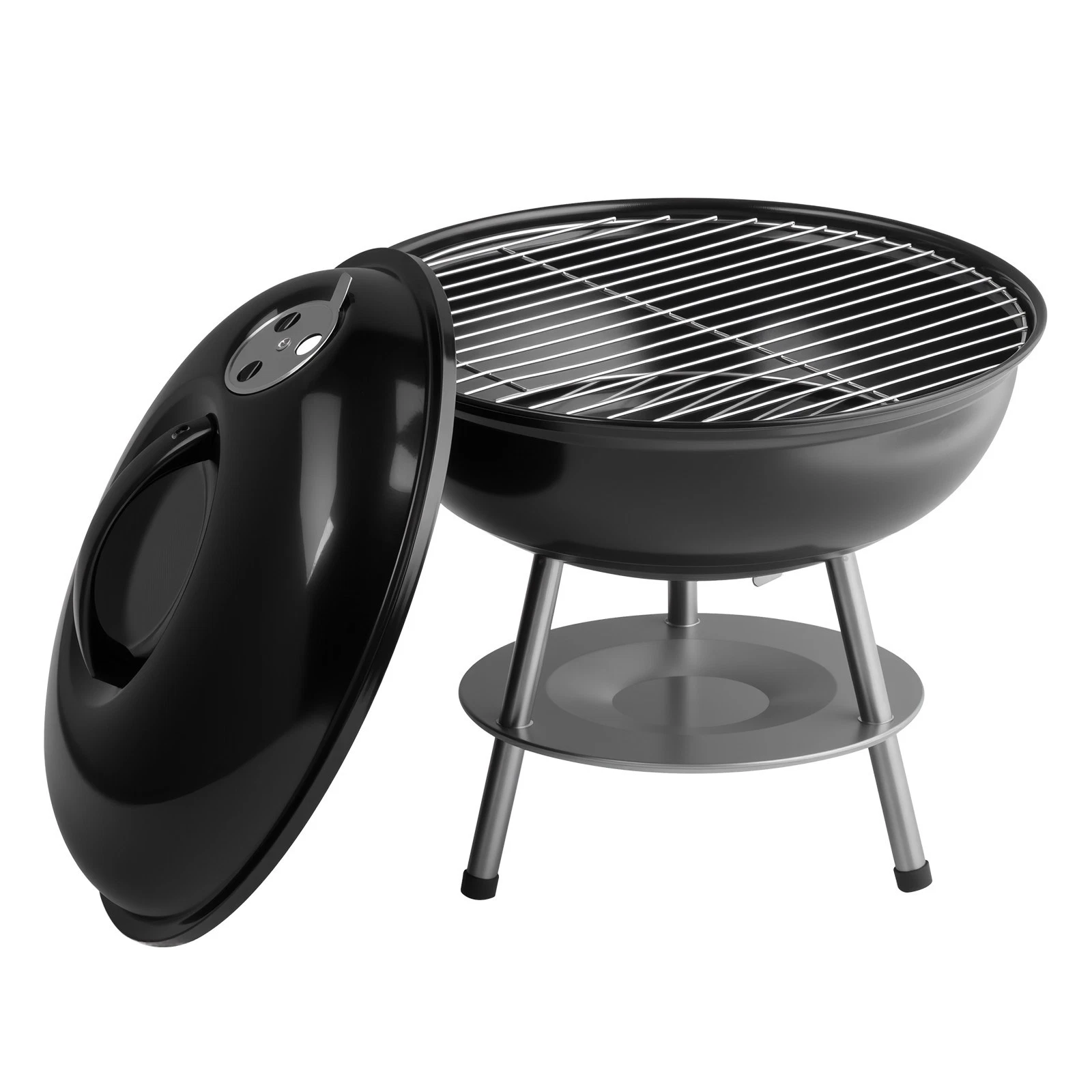 Portable BBQ Charcoal Grill Foldable 14" Grid Camping Beach Picnic