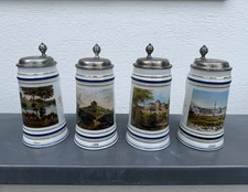 Dinkelacker-Schwaben Br&auml;u Jahreskr&uuml;ge 1997/1998/2000 mit Zinndeckel Set