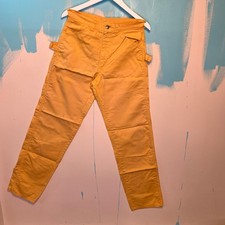 Vintage Washington DeeCee Carpenter Pants 90s Y2K Yellow WorkWear 29x32" Scovill