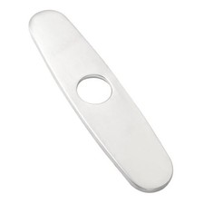 Stainless Steel Faucet Deck Plate, 10" Sink Hole Cover for Silver 10" - Arc