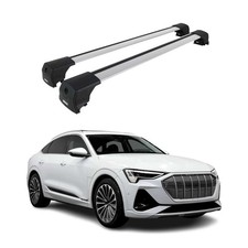 Dachträger Grundtäger für Audi Q8 e-Tron 2022-2026 75kg Aluminium Silber 2 tlg