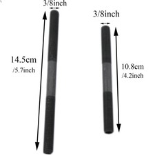 Durable Steel Bike Axle Kit - 2PCS Front 108mm Rear 145mm for Mountain Bikes