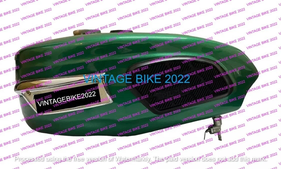Tanque de combustible verde metálico Triumph Trophy TR25W 250CC 1969-71 / apto para Foto 4 de 4
