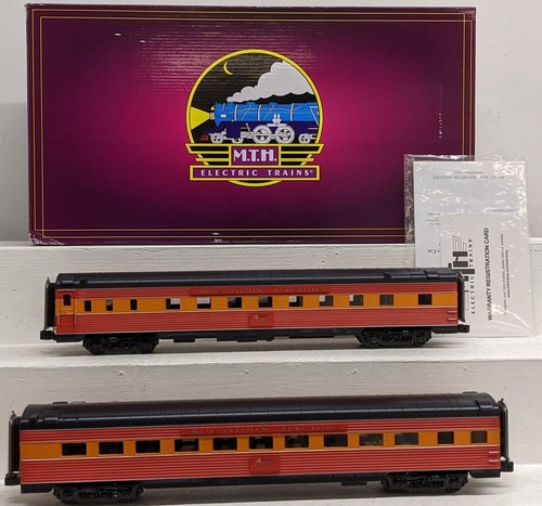 MTH 20-66216 O SP 70' Aerodinámico Slpr/Comedor Coche de Pasajeros Set (Juego de 2)/Caja | Zustand: Used