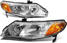 Headlights Assembly Compatible with 2006-2011 Honda Civic 33101SNA