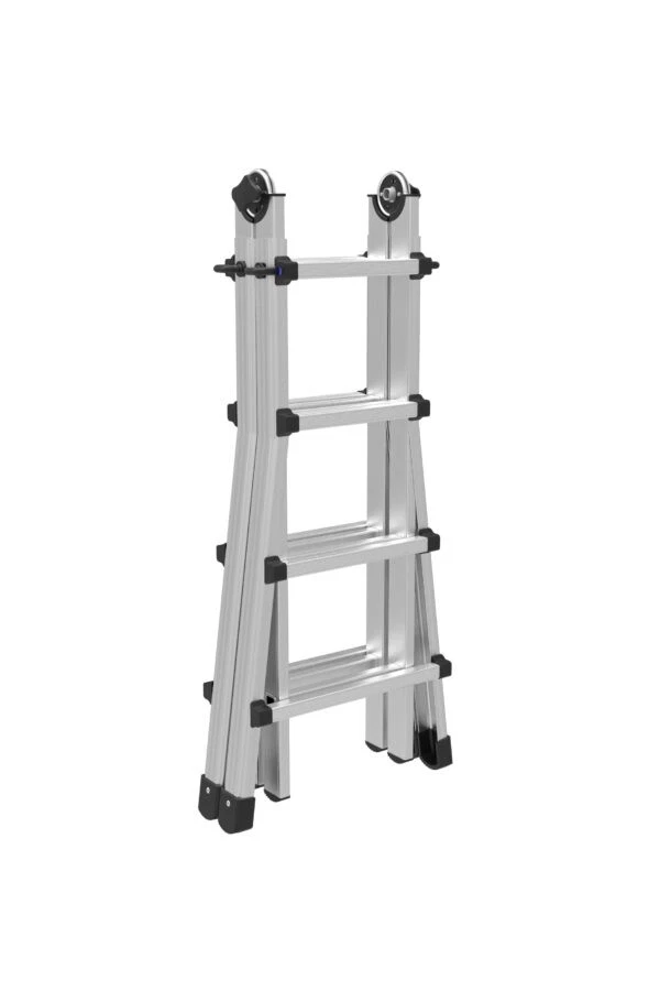 Marchetti BLACK 44 scala telescopica in alluminio allungabile fino a 4 mt - Immagine 3 di 4