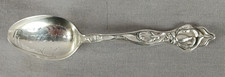 Manchester Art Nouveau Floral Handle Rochester NY Sterling Silver Souvenir Spoon