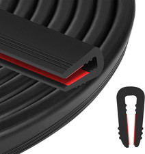 Rubber Edge Trim U Channel - 3/16" Self Adhesive Sheet Metal Edge Guard Protecto