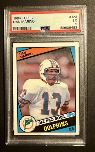1984 Topps Dan Marino #123 PSA 8 NM-MT - (RC) Rookie Card Dolphins