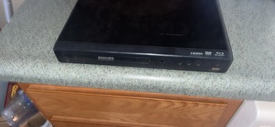 Philips Blu-ray Player Black HDMI USB Plays DVD Blu-ray Discs