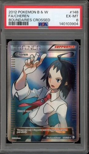 Pokemon Cheren Boundaries Crossed Full Art #148 PSA 6