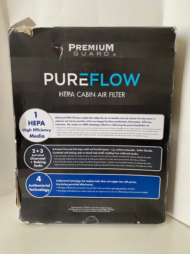 Filtro de aire de cabina PureFlow HEPA PC8214HX para Ford F-600 Super Duty 2022-21 NUEVO Foto 3 de 4
