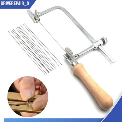 Mini U-shaped Saw For Jewelry DIY Tool Bow Saw Frame With 12 Blades Kit NEW US