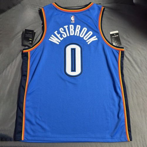 Russell Westbrook Oklahoma City Thunder Blue Stitched - Size S to 5XL