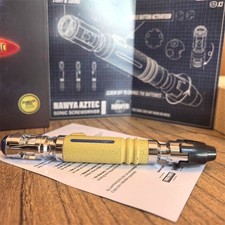 US 9th NAWYA Doctor Who Metal Sonic Screwdriver Replica LED Scalable XMAS GIFT