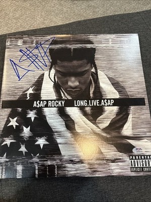 ASAP Rocky Autographed Signed Long Live A$AP Vinyl PSA Rihanna Ferg