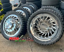 24 Legion Polish Wheels For Dually Trucks 35125024 Tire Cap Adapters