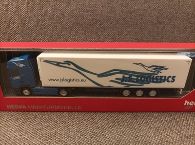 Herpa 1:87 in OVP; 312066 Scania CS Lowliner-Kühlkoffer-Sattelzug ''JS Logistik''