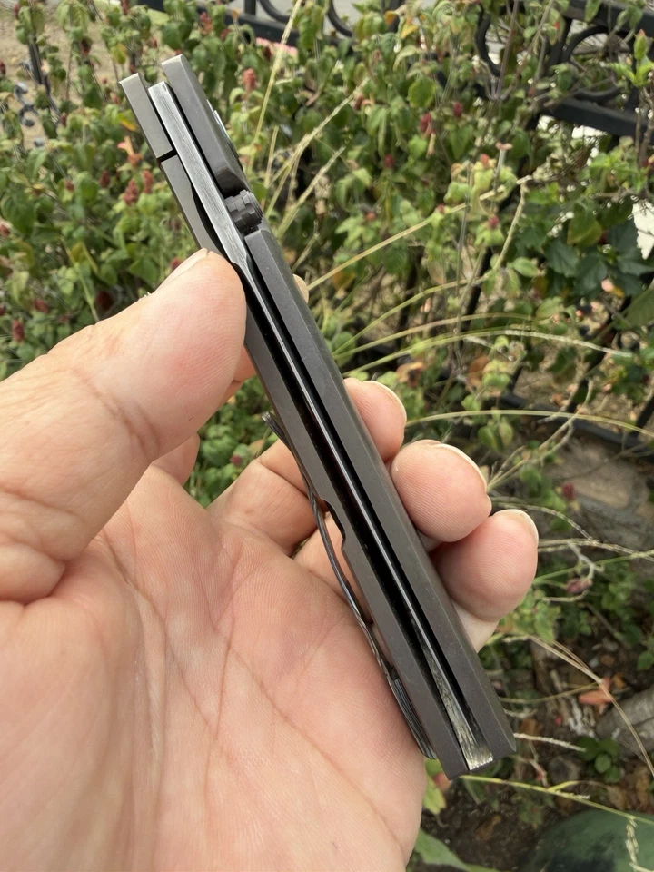 Old Dominion Knifeworks Custom Gent XL Timascus Kit Damascus Blade Knife ODKW - Image 2 of 4