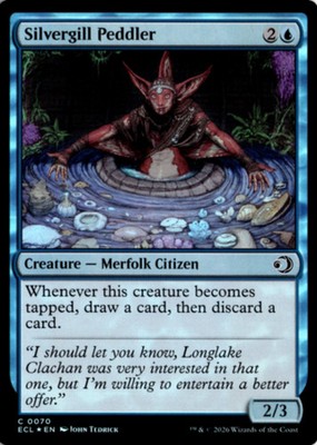 MTG ECL *Foil Silvergill Peddler 70 C NM Lorwyn Eclipsed