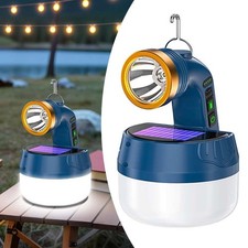 Solar Camping LED Lamp USB Rechargeable Tent Flashlight Outdoor Hiking Lantern