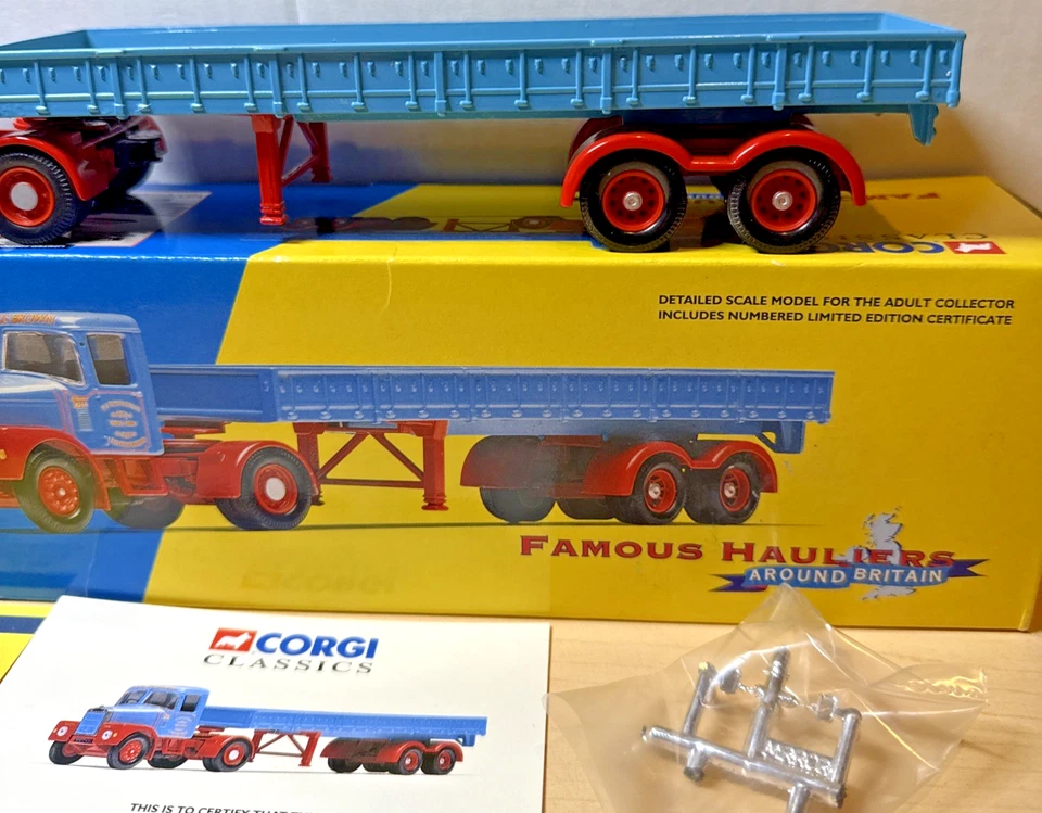 Corgi Classics #16201 Pentus Brown Scammell Highwayman Artic Dropside Trailer - Image 3 of 4