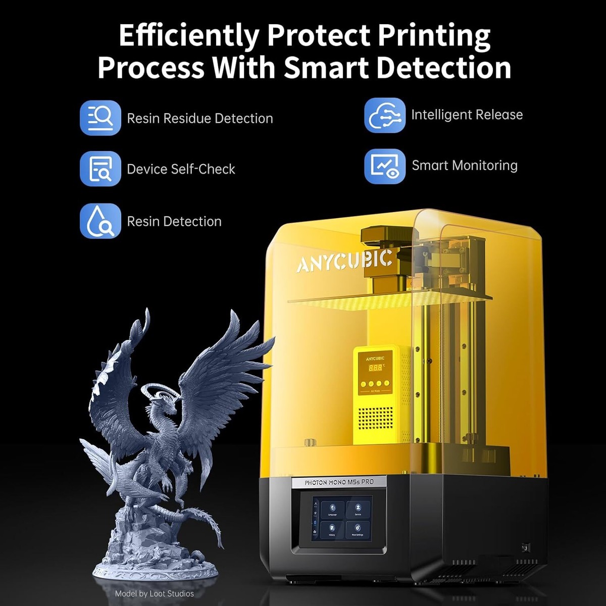 14K 3Dプリンター　PHOTON MONO M5s PRO ANYCUBIC Photon Mono M5s Pro 14K HD LCD Resin 3D Printer +