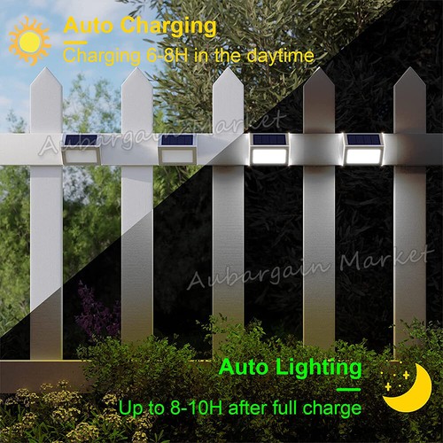 Outdoor Solar LED Deck Lights Pathway Path Garden Patio Stairs Step Fence Lamp - Picture 7 of 9