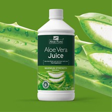 Aloe Pura Aloe Vera Juice Maximum Max Strength Balanced Formulation 1 Litre X 6