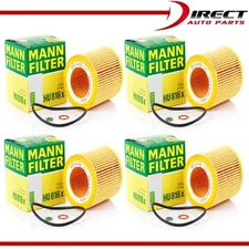 4 PACK ENGINE OIL FILTER GENUINE MANN FILTER HU 816 X FOR BMW OE# 11428683196