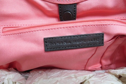 Bolso de mano Banana Republic a cuadros con asa de cuero superior trapezoidal vintage - Imagen 4 de 11