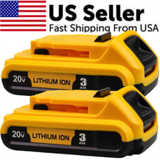 2Pack For DEWALT DCB203 20V MAX 20-Volt Compact 2.0Ah Li-Ion Tool Battery